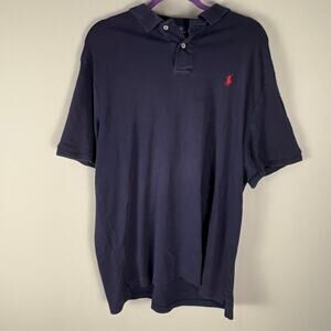 Polo Ralph Lauren Navy Polo Short Sleeve Shirt Classic Preppy Normcore Men’s XL